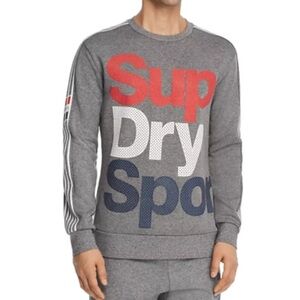 5.Superdry Athletico Crew Sweatshirt Heather Grey